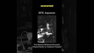 EPR Paradox Quickly Explained #physics #maths #mathematics #math