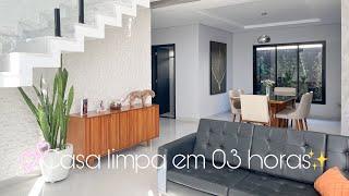 LIMPEI E ORGANIZEI A CASA TODA EM 3 HORAS  TUDO LIMPINHO E CHEIROSO