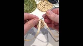 Craft school Oz - adding extra thread to a coiled basket
