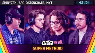 Super Metroid by ShinyZeni, ARC, Oatsngoats and Imyt in 42:54 - Summer Games Done Quick 2024