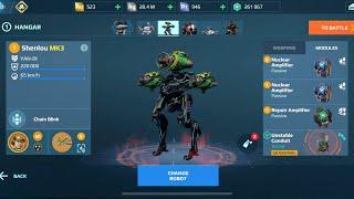 Maxing out new Shenlou robot and ultimate weapons