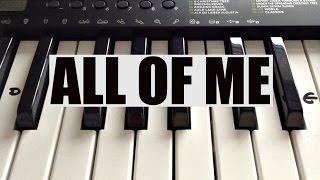 How To Play ALL OF ME- John Legend Intro on Piano - Easy!