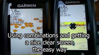 Garmin Striker Vivid 4 CV tutorial How to Use combinations and get clean screen #garmin #fishfinder