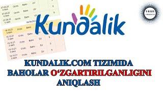 Kundalik.com | Baholarni o`zgartirilganini aniqlash