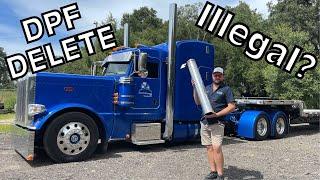 Deleting the DPF on my 2022 Peterbilt 389?