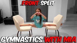 Tutorial how to do a split in gymnastics for beginners