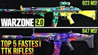 WARZONE 2: Top 5 FASTEST TTK RIFLE Loadouts! (WARZONE 2 Meta Weapons)