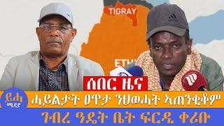 ሓይልታት ፀጥታ ንህወሓት ኣጠንቂቆም // ገብረ ዓዴት ቤት ፍርዲ ቀሪቡ