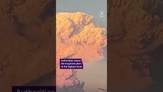 Mount Lewotobi Laki-Laki volcano erupts in Indonesia