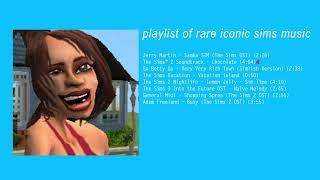 a playlist of rare iconic sims music