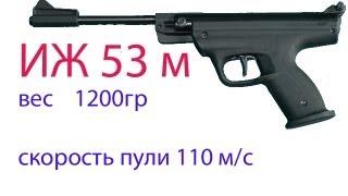 Видео обзор тест пневматического пистолета ИЖ 53 М. "BAIKAL"AIR PISTOL