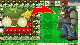 99 Gatling Pea Cob Cannon vs 999 Gargantuar - Plants vs Zombie Battlez