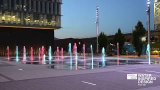 Surrey City Hall by City of Surrey - Water Jets, Programmed Water Feature by Vincent Helton