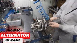 How to repair alternator generator Hitachi Opel Astra H / Remont alternatora opel astra h - g