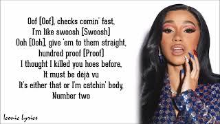 Cardi B - Hot Shit ft. Lil Durk & Kanye West (Lyrics)