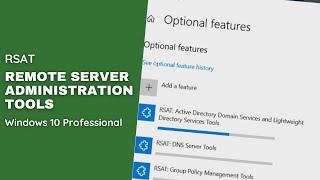 RSAT - remote server administration tools - windows 10 - windows server2019