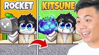 Trading Rocket Fruit To Kitsune Fruit in 1 Video! (Blox Fruits)