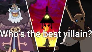 Villains ranked ,Gravity falls, owl house , Amphibia