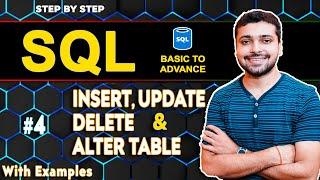 INSERT UPDATE, DELETE & ALTER Table in SQL With Example | SQL Tutorial in Hindi 4