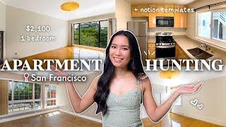 San Francisco Apartment Hunting!  w/ prices, locations, budget, notion templates