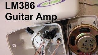 LM386 Guitar Amp using Old Computer Speakers