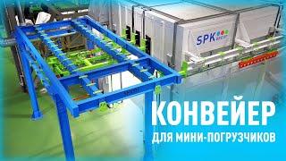 Конвейерная линия подготовки  и окраски изделий SPK GROUP [Проекты спк груп]