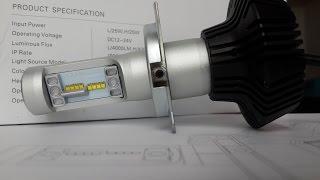 Unboxing Philips Lumiled H4 Head Light with Luxeon ZES chip in Halogen Design