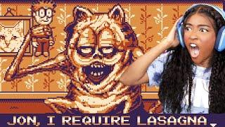 JON! WHERE IS MY LASAGNA!! | Garfield Gameboy'd [Reaction]