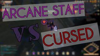 Albion Online- Arcane staff vs Cursed