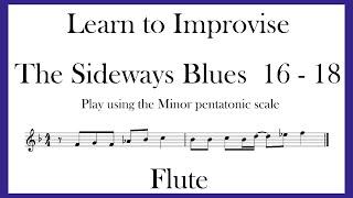 The Sideways Blues - FLUTE - Phrases 16 - 18