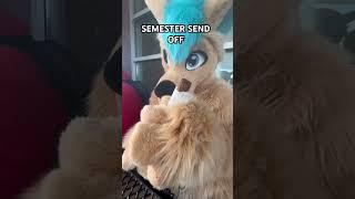 I love public fursuiting at my school! This is a “Shorts” version of the full vlog! #fursuit