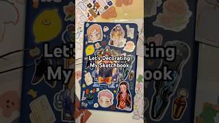 Let’s Decorating My Sketchbook again #art #drawing #sketchbook #sketch #sticker #decorating