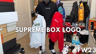 Supreme Box Logo Hoodie Week 16 FW23 Try On