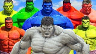 MARVEL WORLD WARD HULK | RED HULK vs INCREDIBLE HULK vs GREY HULK vs BLUE HULK | Who would win?