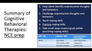 Making Sense of Cognitive Behavioral Therapies