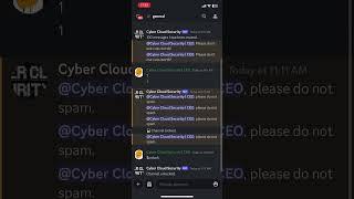 Cyber Cloud Security anti raid discord bot