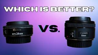 Which Budget Lens is Better?? Canon 24mm f/2.8 vs. 50mm f/1.8