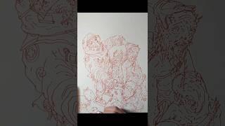 "Sketching with a Crayola Marker"
