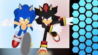 Sonic vs Shadow (Canceled/Unrust) Animation - Stick Nodes