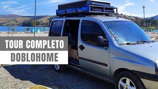 TOUR COMPLETO PELO MINI MOTORHOME ARTESANAL / DOBLOMOTORHOME BEM CONFORTÁVEL EP - 13