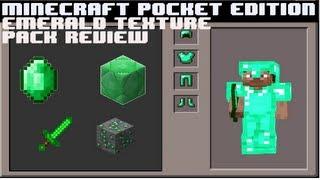 Minecraft Pocket Edition Texture Pack Review - Emerald Texture Pack