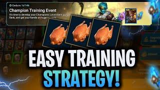 CHAMPION TRAINING MADE EASY! Fastest Way to Maximize Event Points! | Raid Shadow Legends