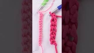 Foundation Single Crochet #crochet #crochetfashion #singlecrochet