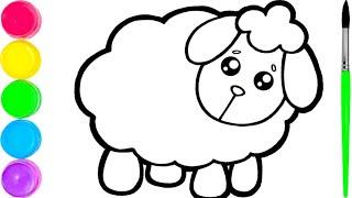 How to draw sheep for kids | Как нарисовать овцу | Qo'ylarni qanday chizish mumkin