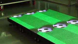 LED interactive floor screen installation test