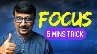 5 Minute Rule to instantly focus on any book