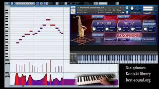 Tenor Sax. Saxophones Kontakt sound library. Soprano, alto and baritone vst