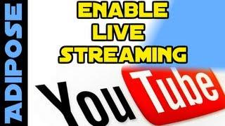 How to enable LIVE STREAMING on youtube: Tutorial