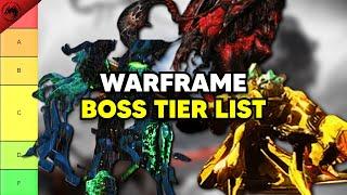 Ranking EVERY Warframe Boss Tier List