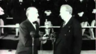 Jennifer Jones being named best actress at the 1944 Academy Awards